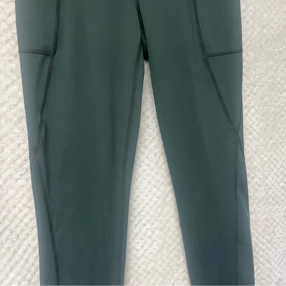 Womens Lole Dark Green Leggings with Pockets Activewear Workout Athletic Small - Picture 4 of 9